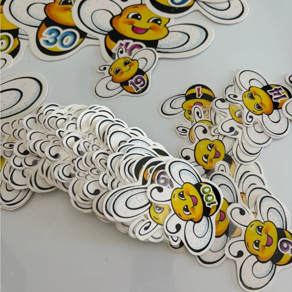 Colorful Bee Number Set 1-100